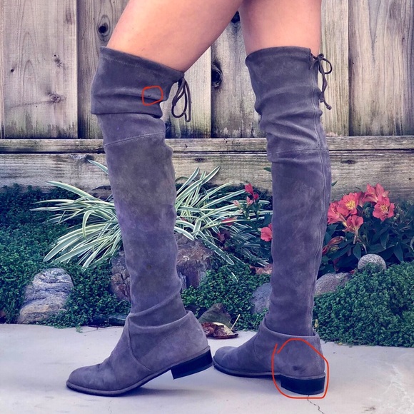 Stuart Weitzman Lowland Suede Over-The-Knee Boot - Picture 4 of 8